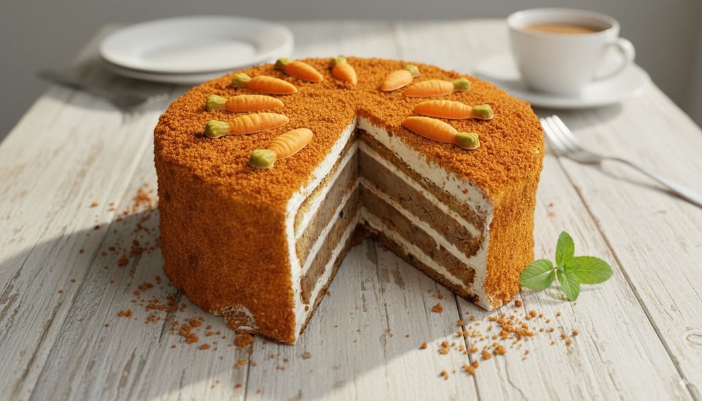 Tarta Carrot decorada