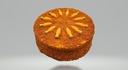Tarta Carrot decorada